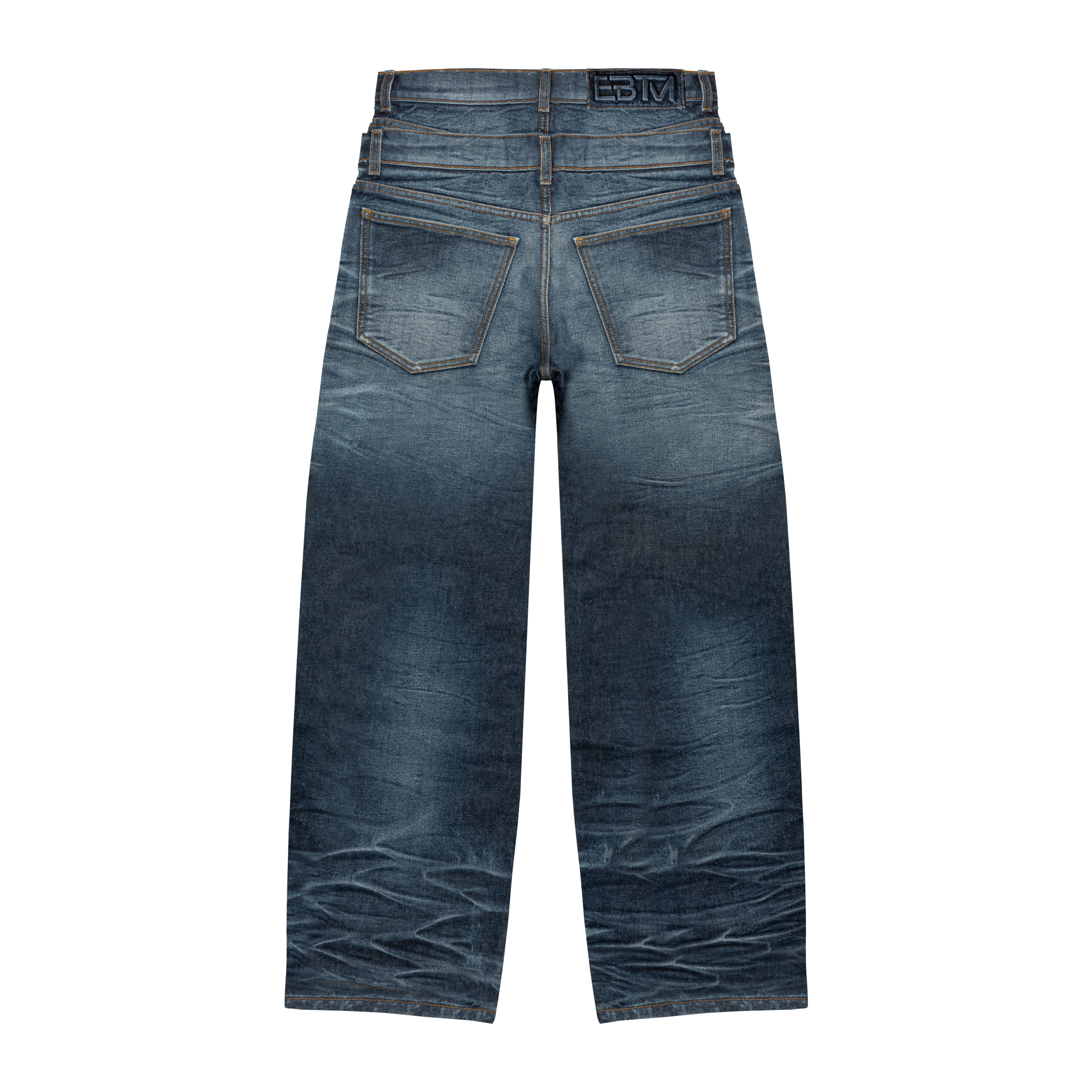 RESIN OCEAN DOUBLEWAISTBAND DENIM