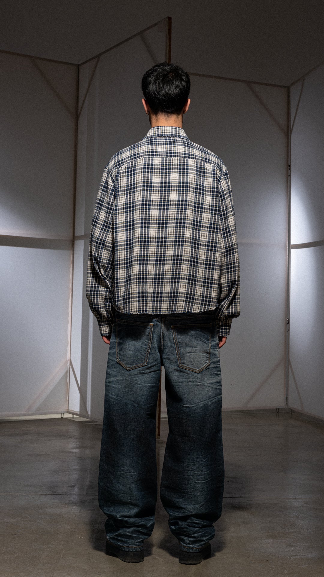 RESIN OCEAN DOUBLEWAISTBAND DENIM