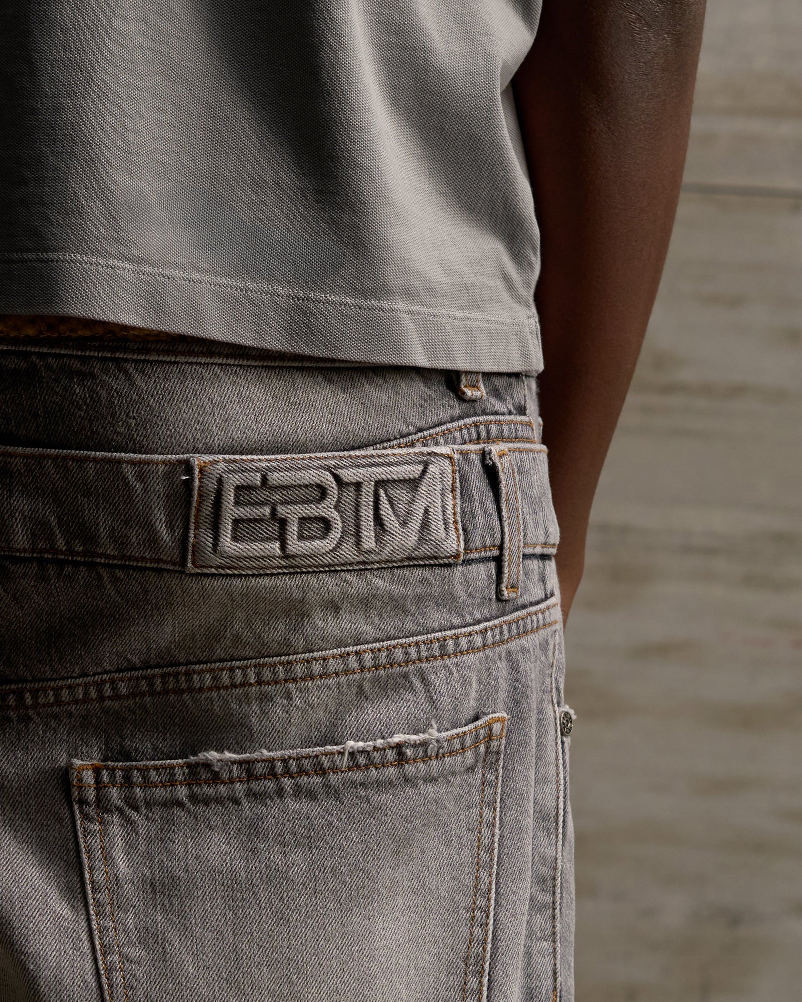 DOUBLE WAISTBAND JORTS SALT&PEPPER
