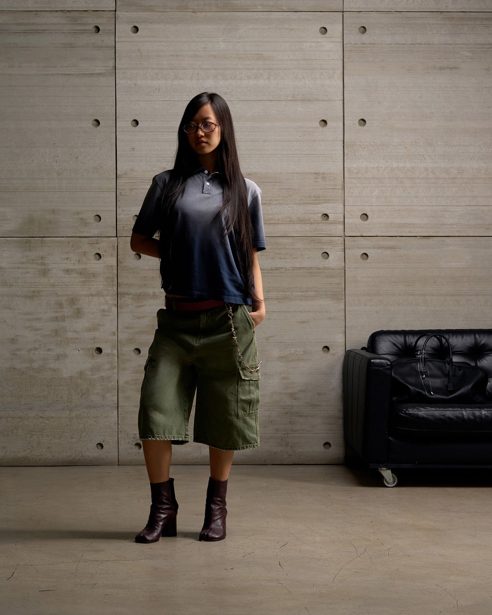 UTILITY SAFARI OLIVE SHORT