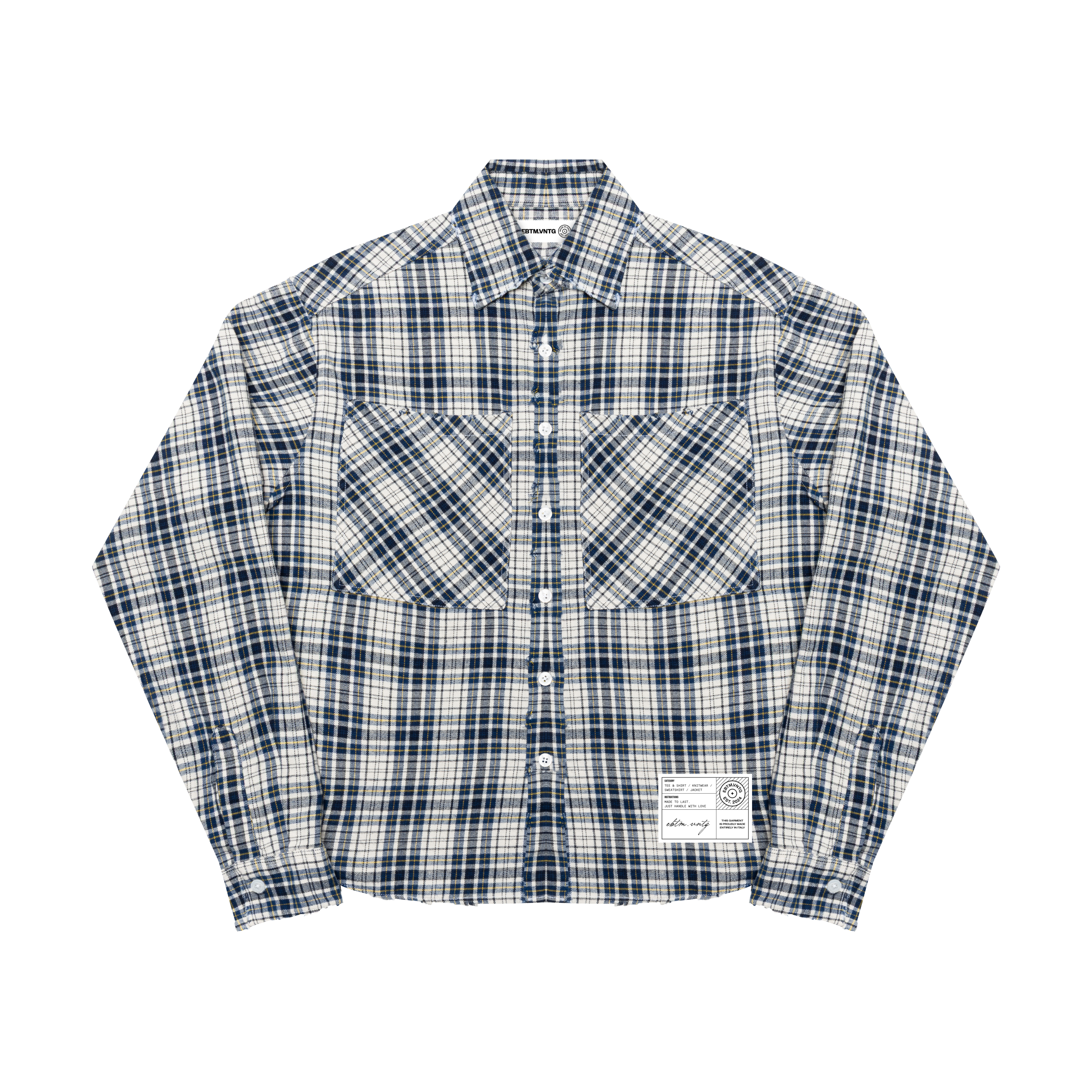 OLD BLUE CHECKED FLANNEL