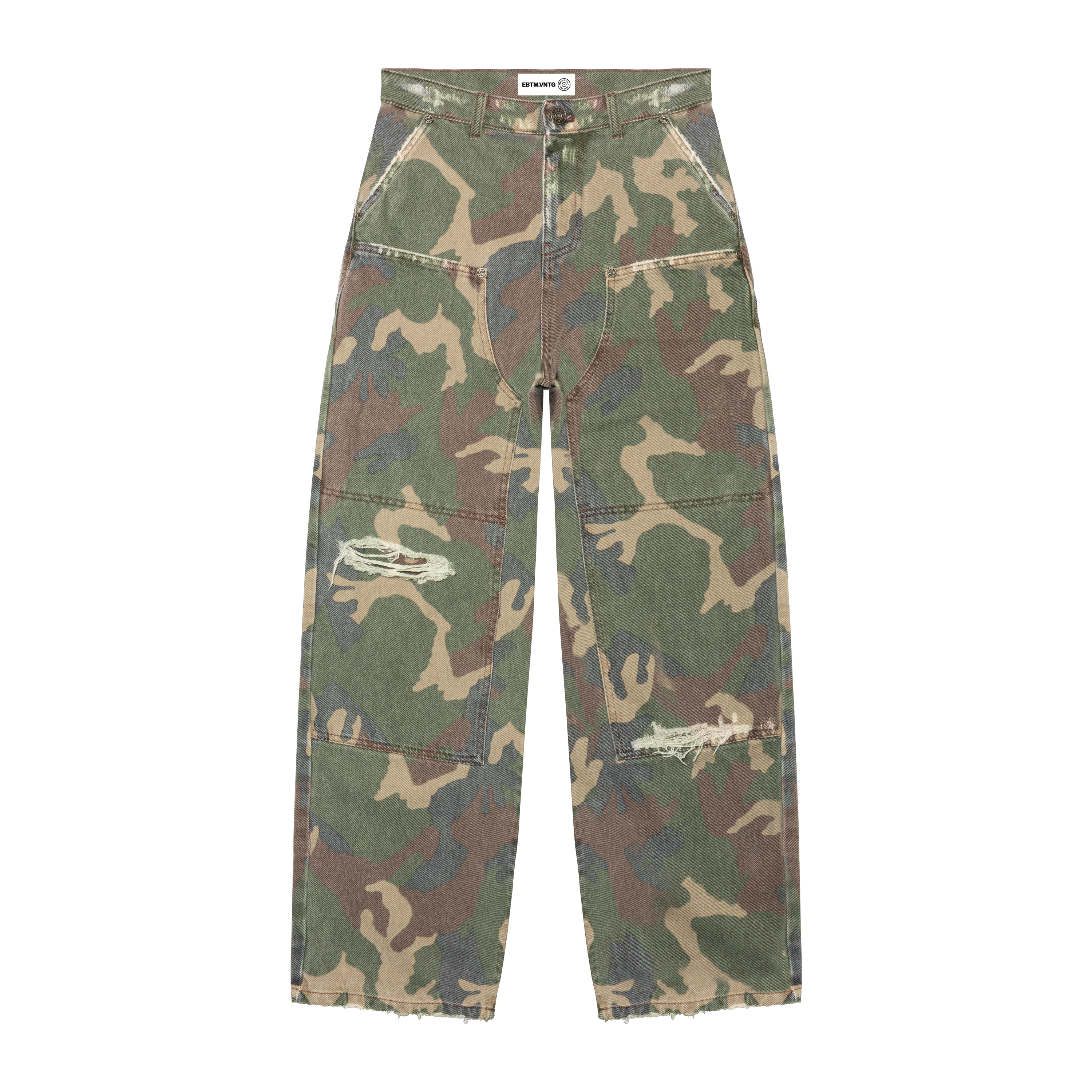 CAMO WAR DOUBLE KNEE PANTS