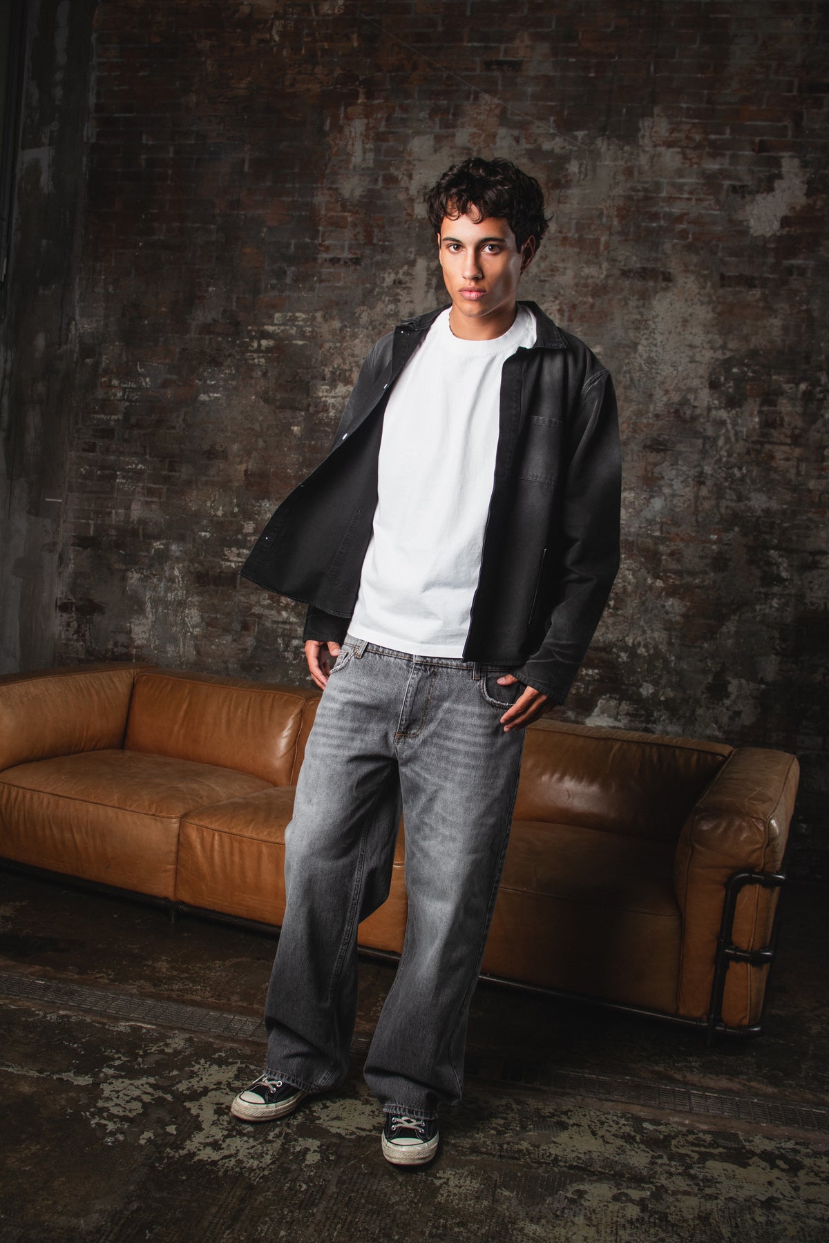 SALT & RESERVE DOUBLE WAISTBAND DENIM