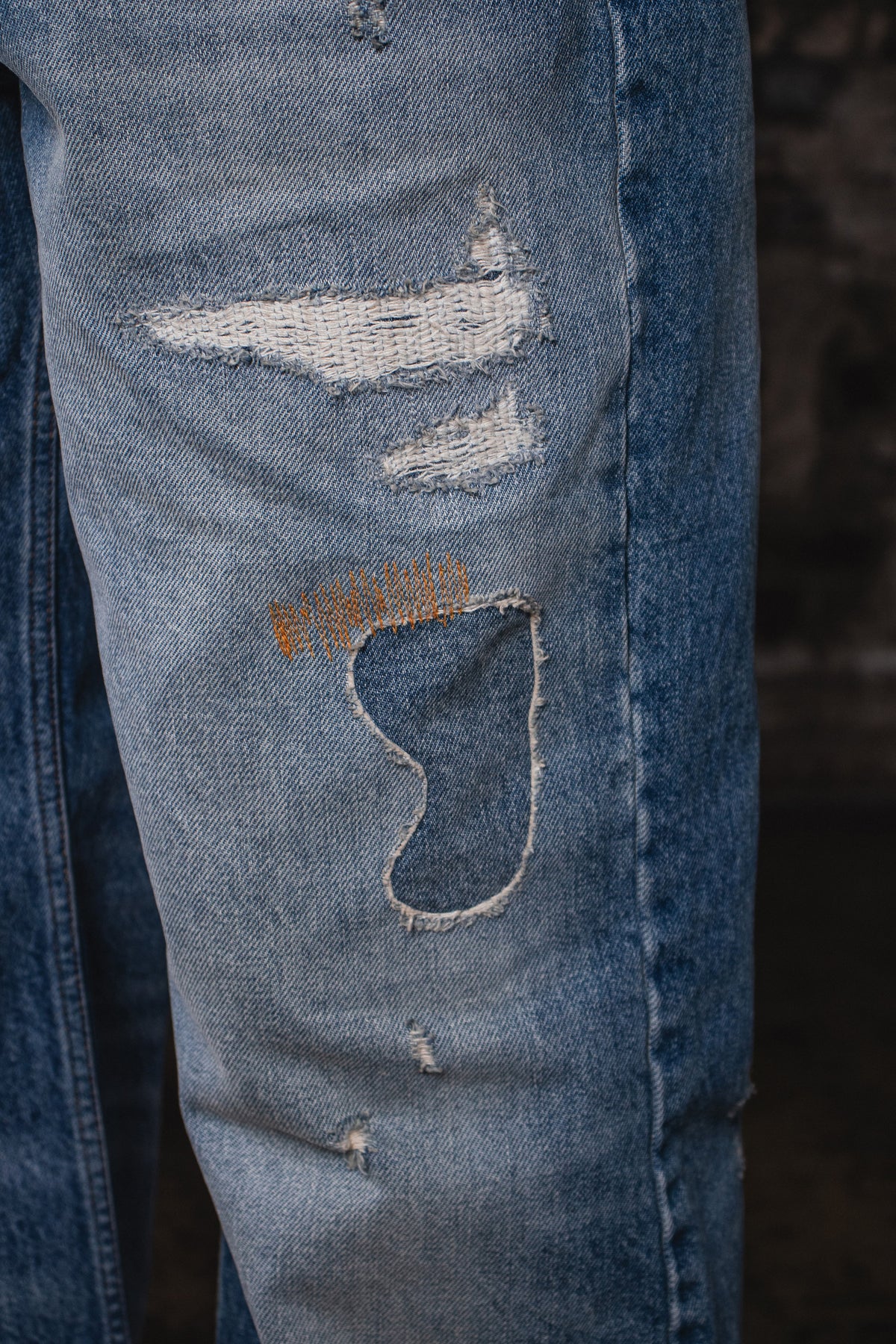 JAPANESE RECYCLED BORO DENIM