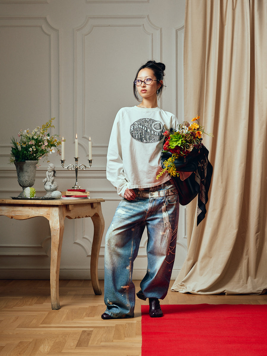 FOMO X EBTM LOUSIANA WHITE LONGSLEEVE