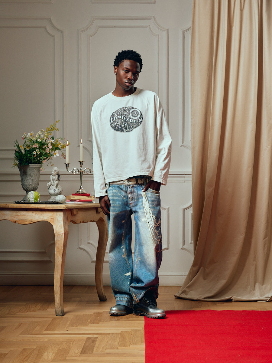 FOMO X EBTM LOUSIANA WHITE LONGSLEEVE