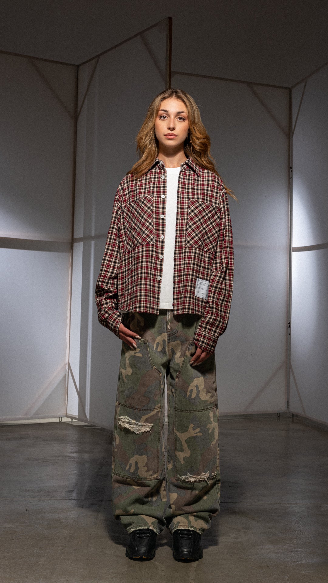 RED TOBACCO CHECKED FLANNEL