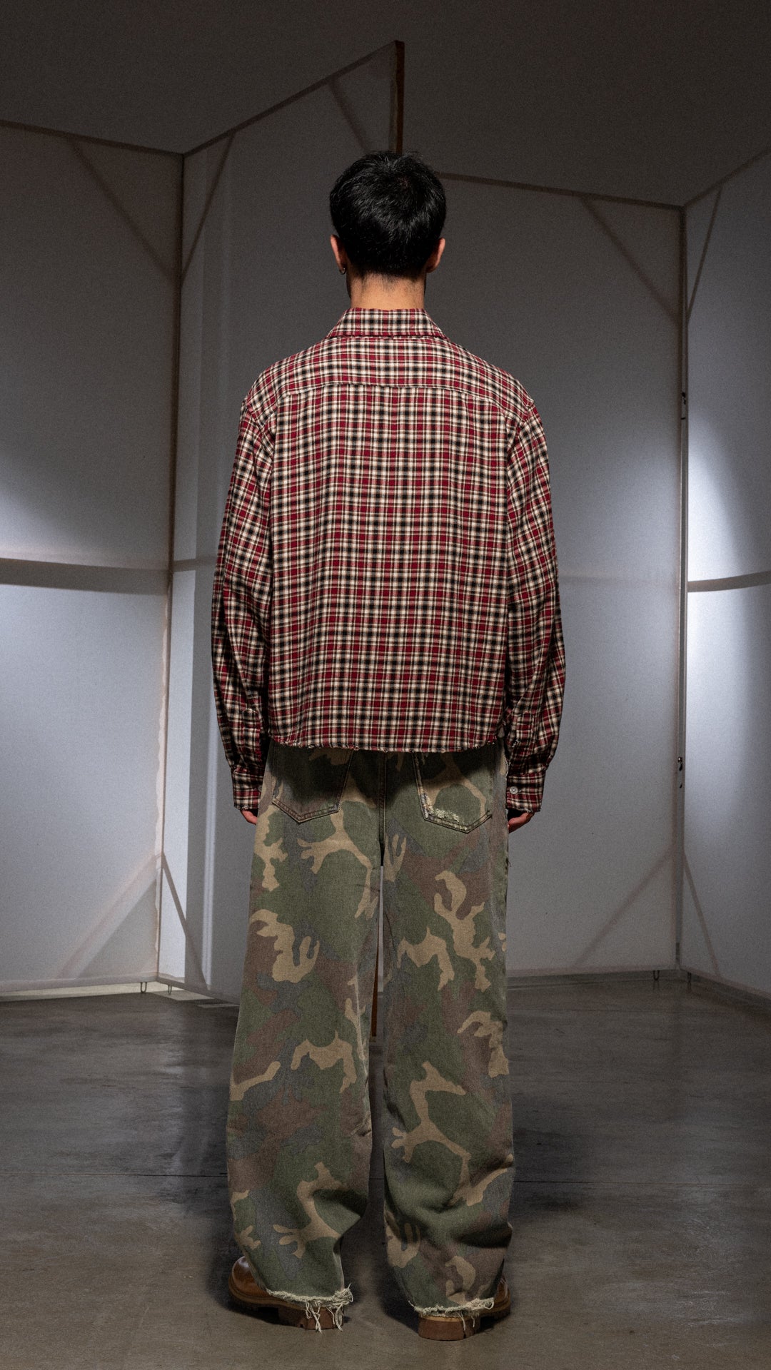 RED TOBACCO CHECKED FLANNEL