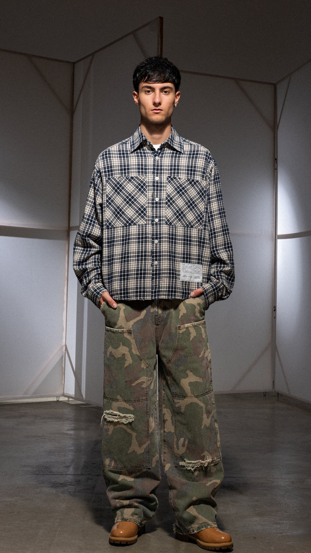 CAMO WAR DOUBLE KNEE PANTS