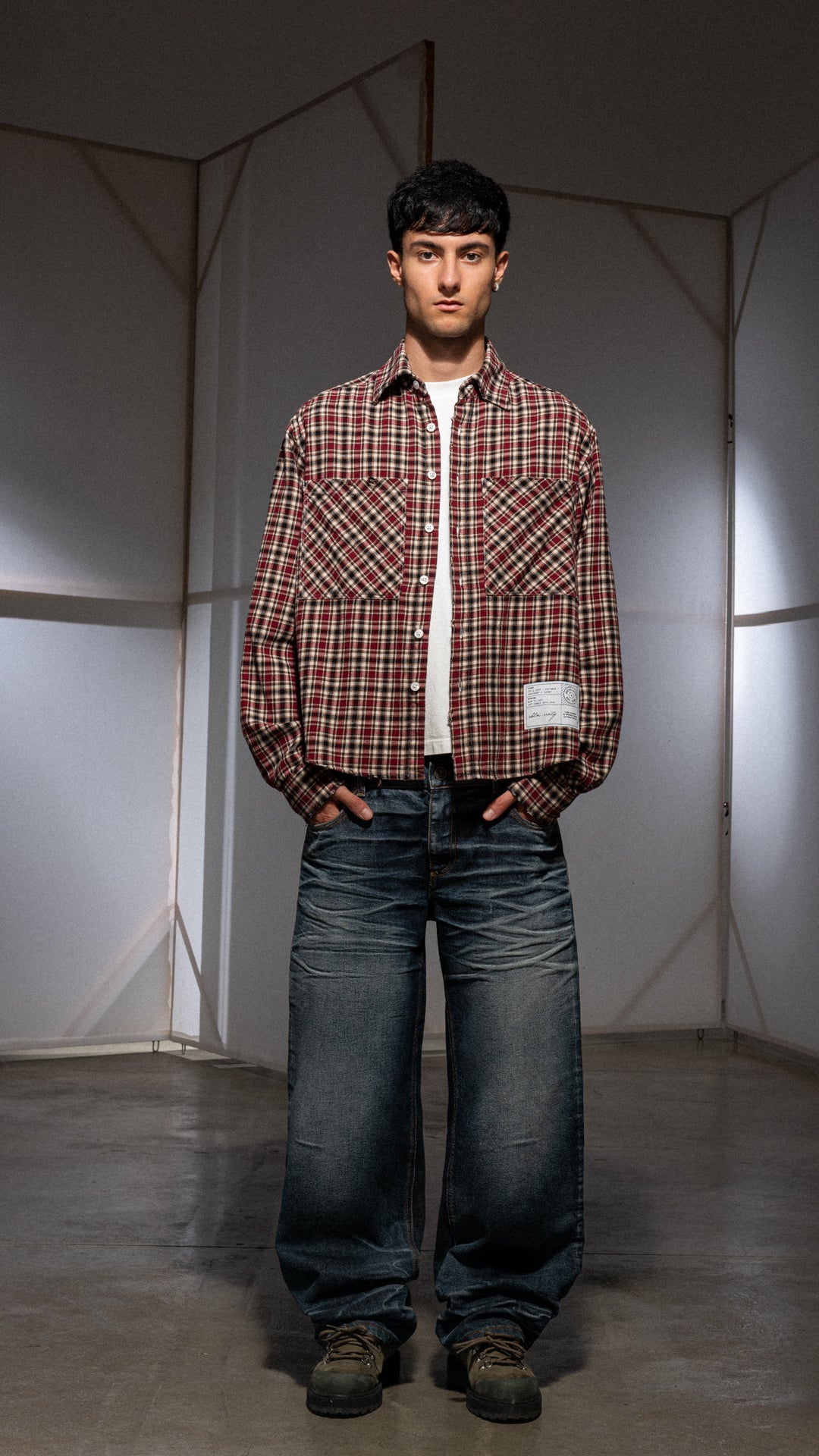 RED TOBACCO CHECKED FLANNEL