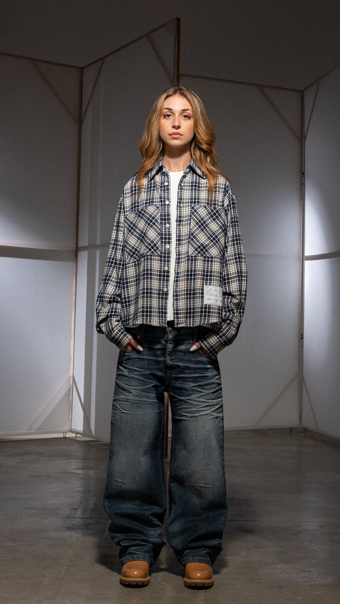 OLD BLUE CHECKED FLANNEL