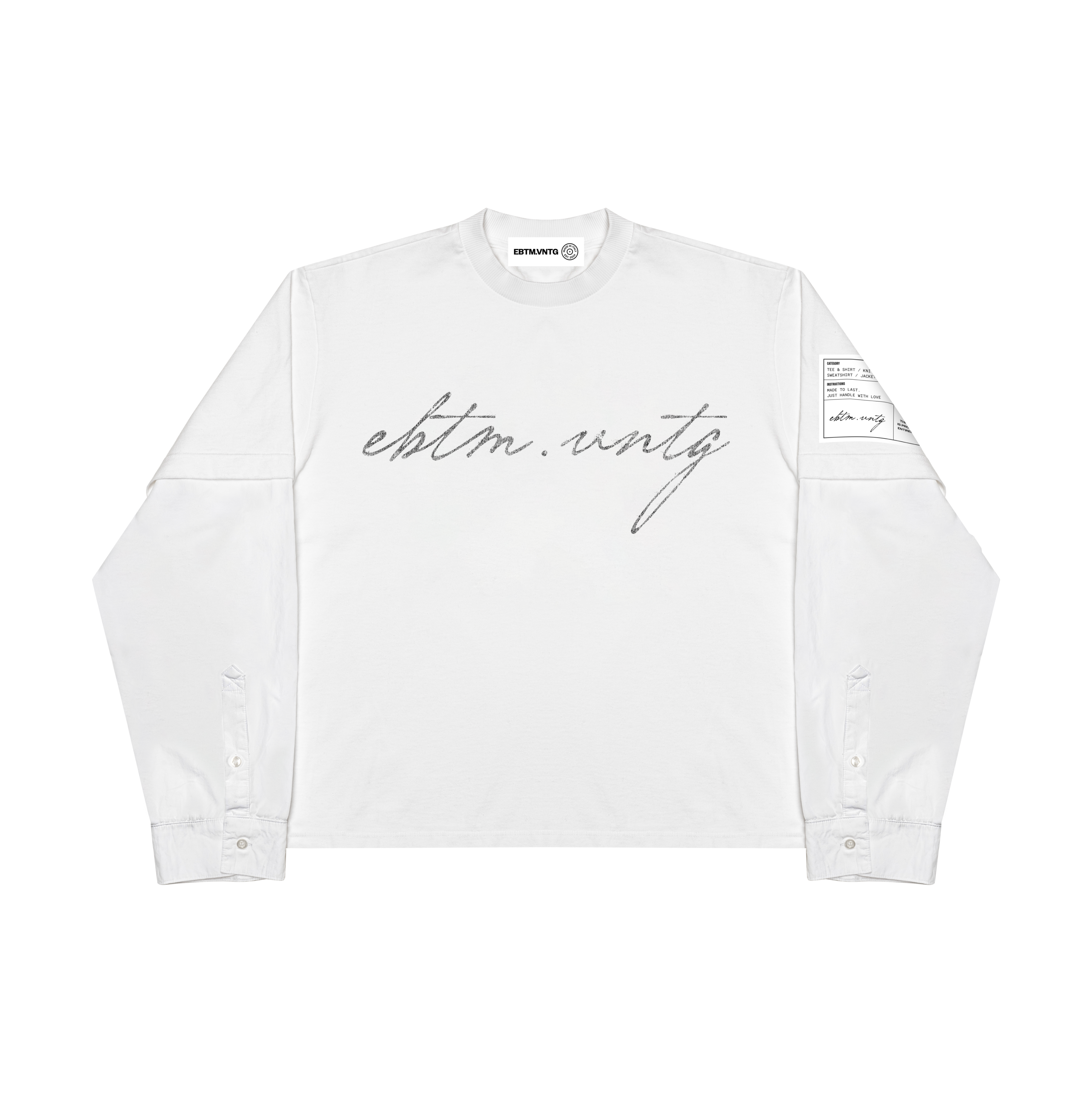 WHITE SIGNATURE TEE & SHIRT
